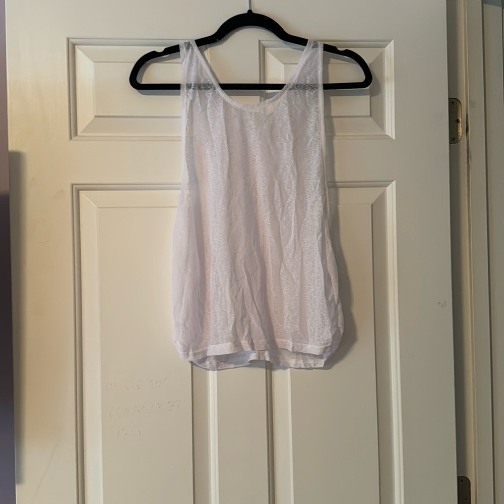 SHEIN / SweatyRocks Sexy Sheer Scoop Neck Sleeveless T-Shirt Tank Top / Size S